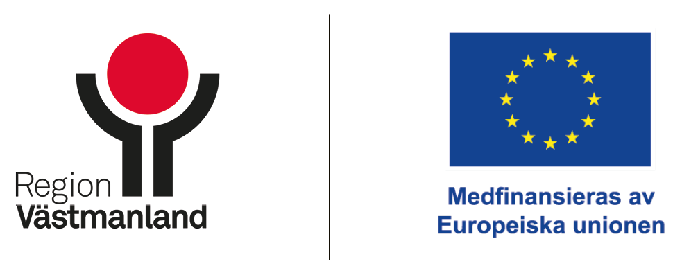 Loggor: Regionlogga och EU-logga med texten "medfinansieras av Europeiska unionen".