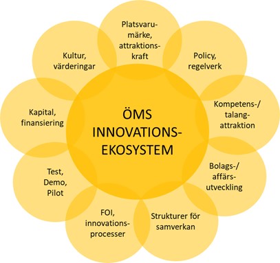 ÖMS-blomman - funktioner i ÖMS innovationssystem