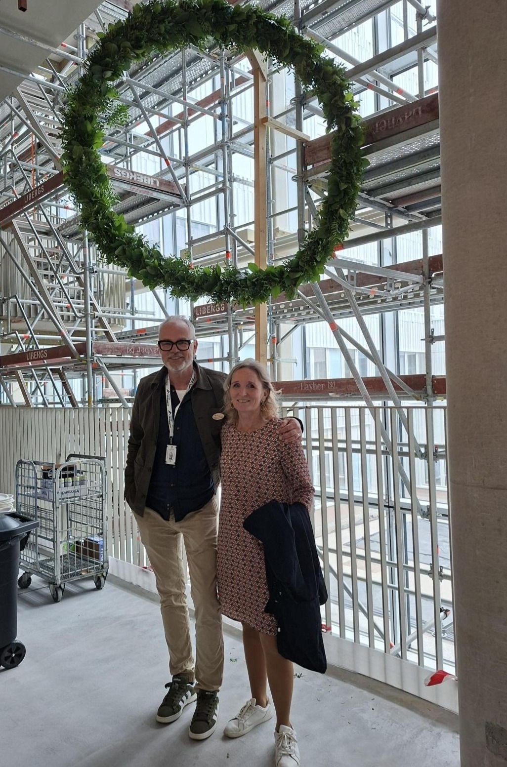 Niklas K&auml;llman, programchef Nytt Akutsjukhus, och Maria Linder, regiondirekt&ouml;r